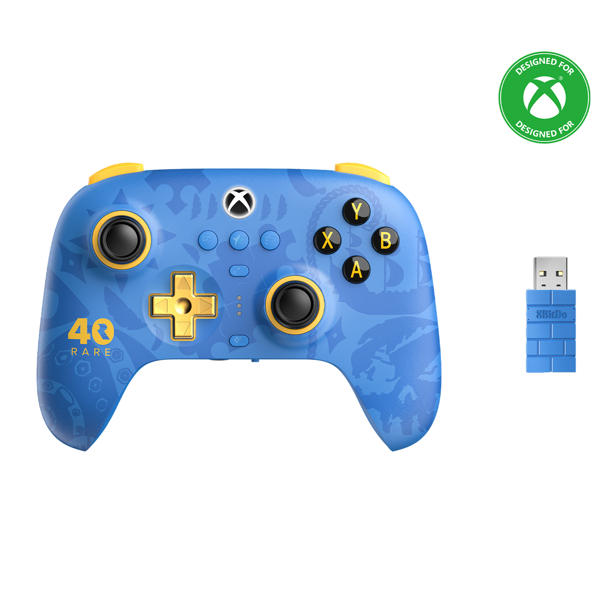 8BitDo Ultimate 3 Mode Wireless Controller Front Receiver for Xbox Rare