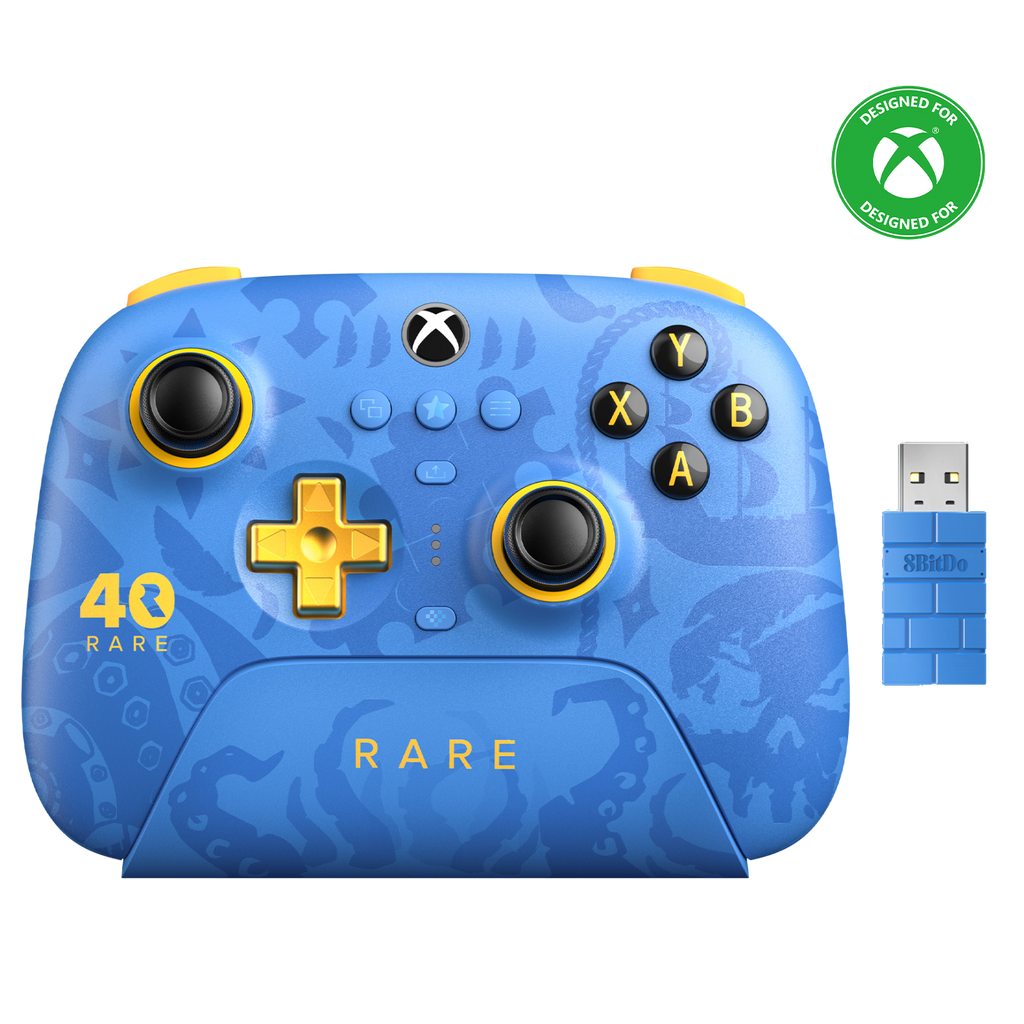 8BitDo Ultimate 3 Mode Wireless Controller with Charging Dock and Receiver for Xbox Rare