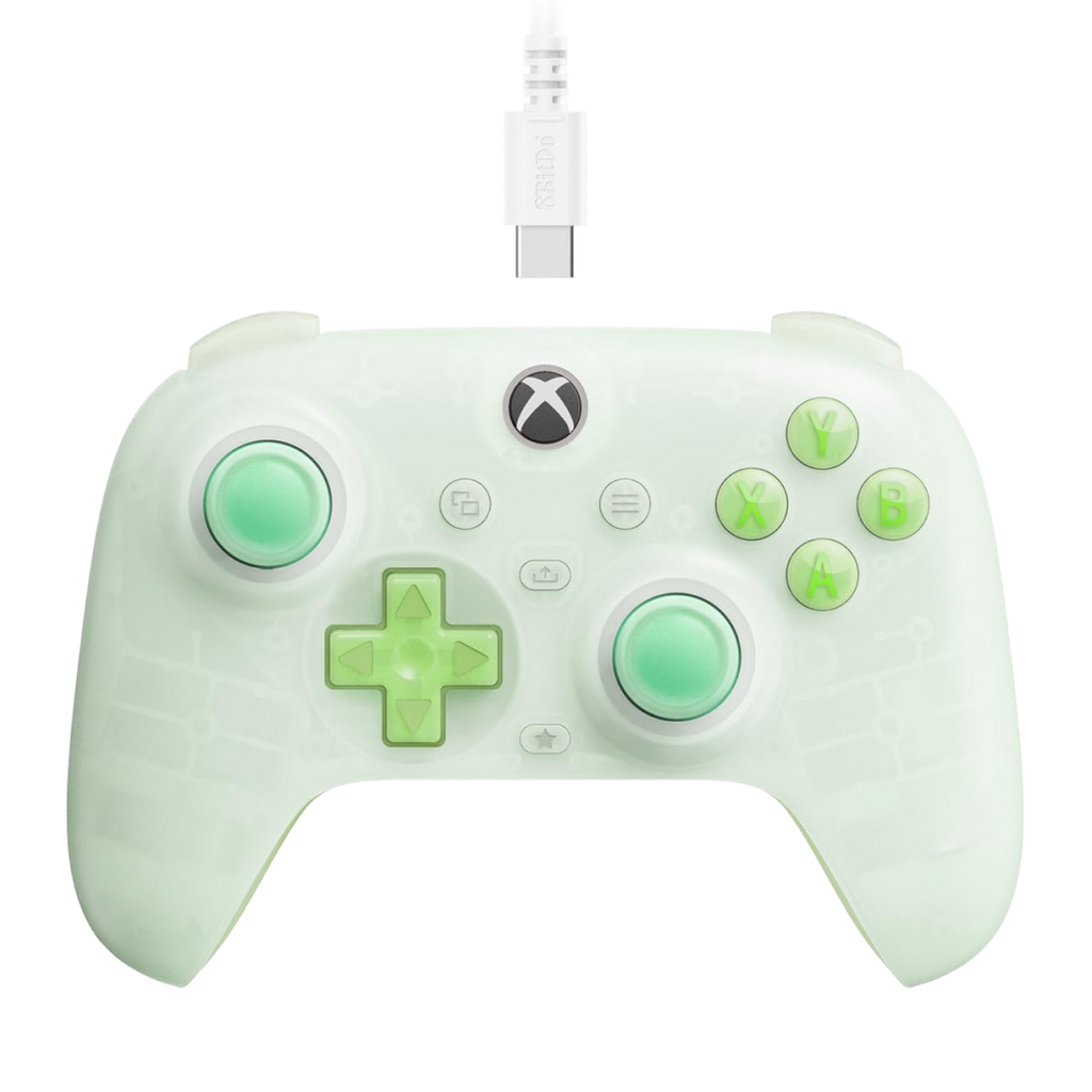 8BitDo Ultimate Mini Wired Controller for Xbox Translucent Green Front