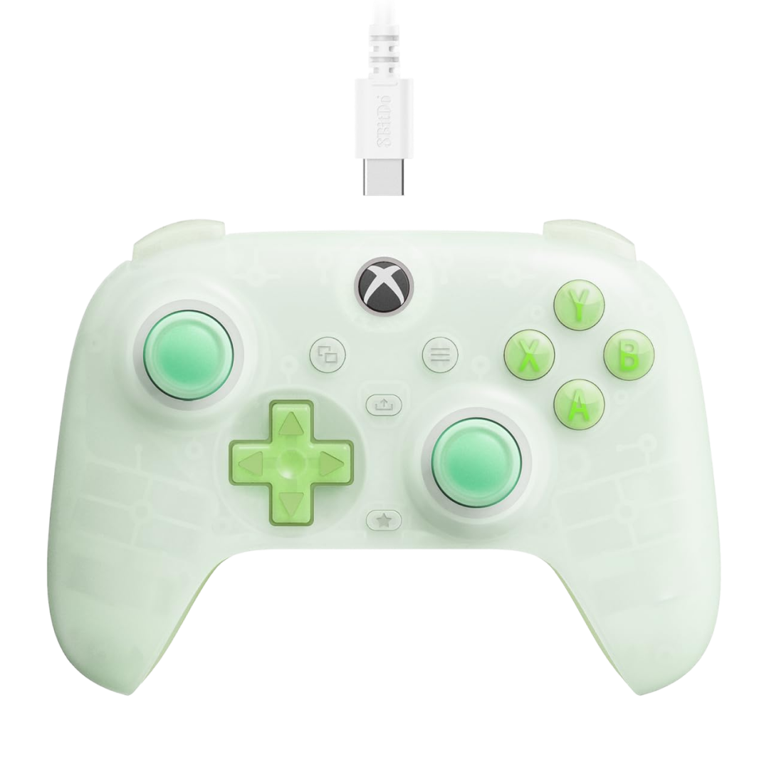 8BitDo Ultimate Mini Wired Controller for Xbox Translucent Green Front