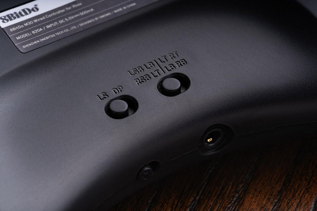 8BitDo Wired Controller Back Button Detail for Xbox