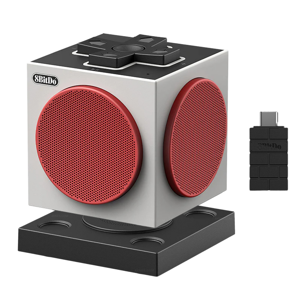 8BtDo Retro Cube 2 Speaker and Charging Dock and Adapter
