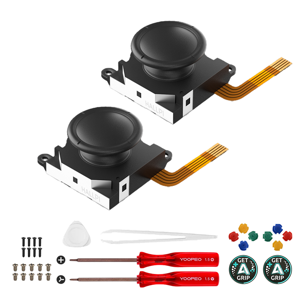 AKNES TMR joystick for Switch LCD, Switch OLED/Lite JoyCon with Tools - 1 Pair (AK201)