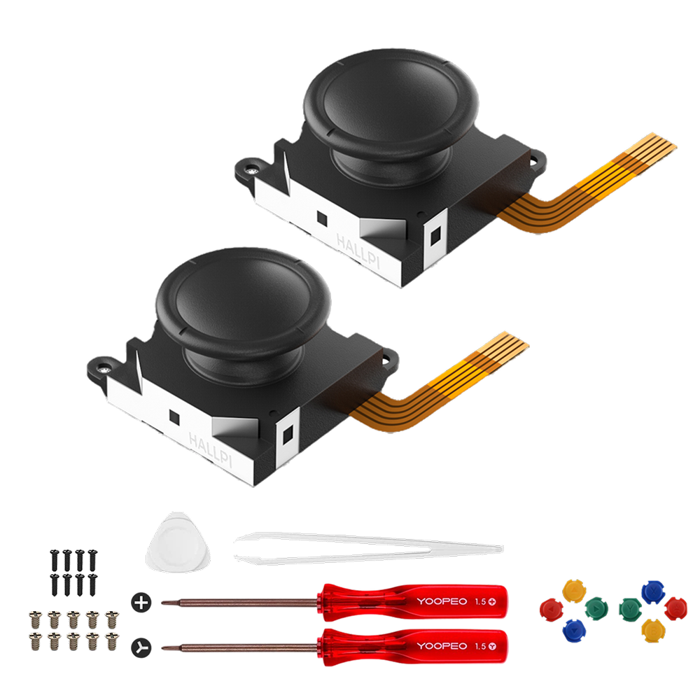 AKNES TMR joystick for Switch LCD, Switch OLED/Lite JoyCon with Tools - 1 Pair (AK201)