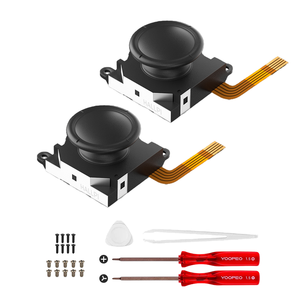AKNES TMR joystick for Switch LCD, Switch OLED/Lite JoyCon with Tools - 1 Pair (AK201)