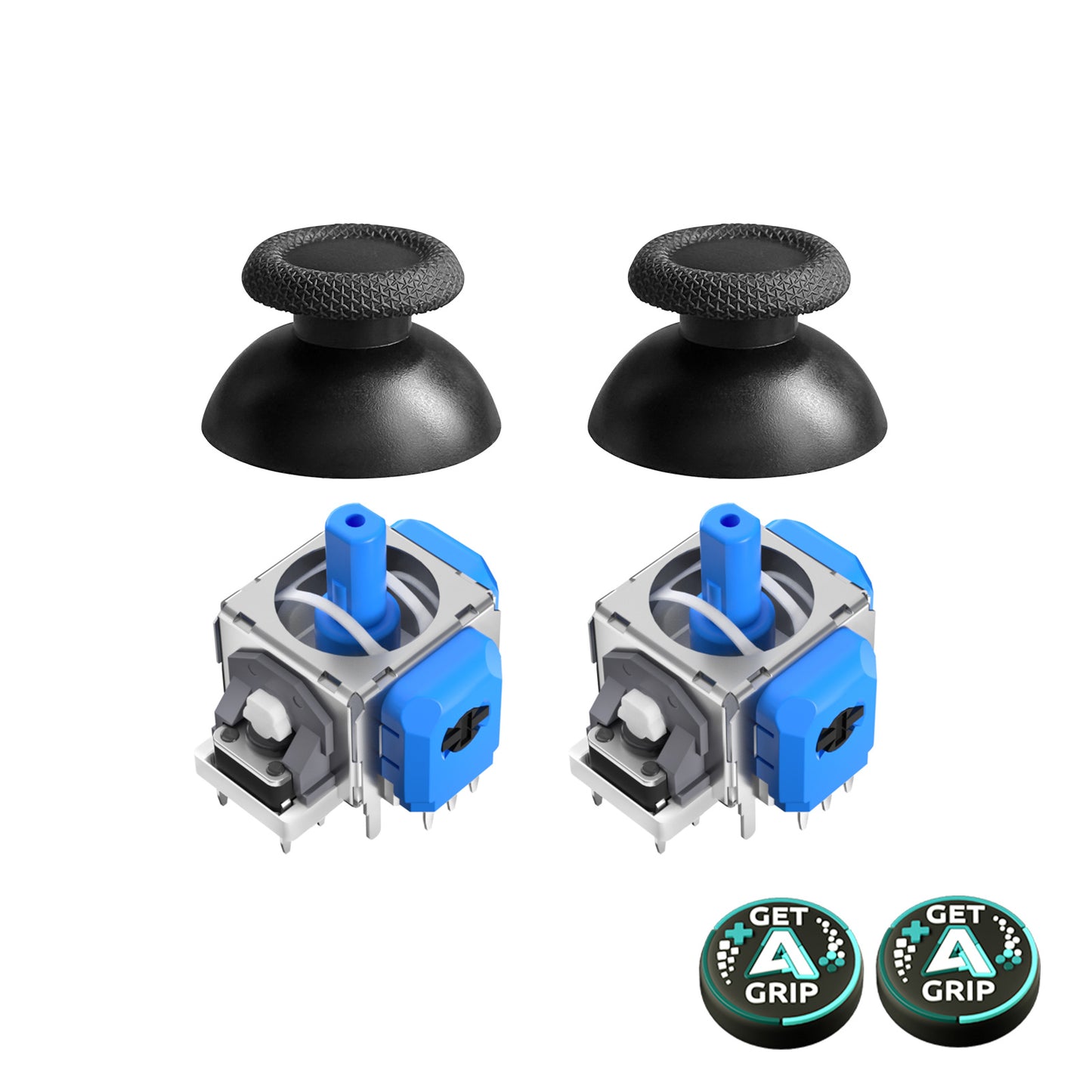 AKNES HallPi TMR Joystick Replacement for DS5/DS4/Switch Pro/Xbox Series - 1 Pair (AK202-AK205)