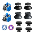 AKNES HallPi V6 TMR Joysticks with Cap Set for PS5/PS5 Edge/ PS4  - 2 Sticks + 8 Caps (AK205Pro)