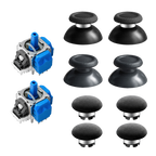 AKNES HallPi V6 TMR Joysticks with Cap Set for PS5/PS5 Edge/ PS4  - 2 Sticks + 8 Caps (AK205Pro)