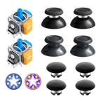 AKNES HallPi V6 TMR Joysticks with Cap Set for PS5/PS5 Edge/ PS4  - 2 Sticks + 8 Caps (AK205Pro)