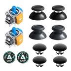 AKNES HallPi V6 TMR Joysticks with Cap Set for PS5/PS5 Edge/ PS4  - 2 Sticks + 8 Caps (AK205Pro)
