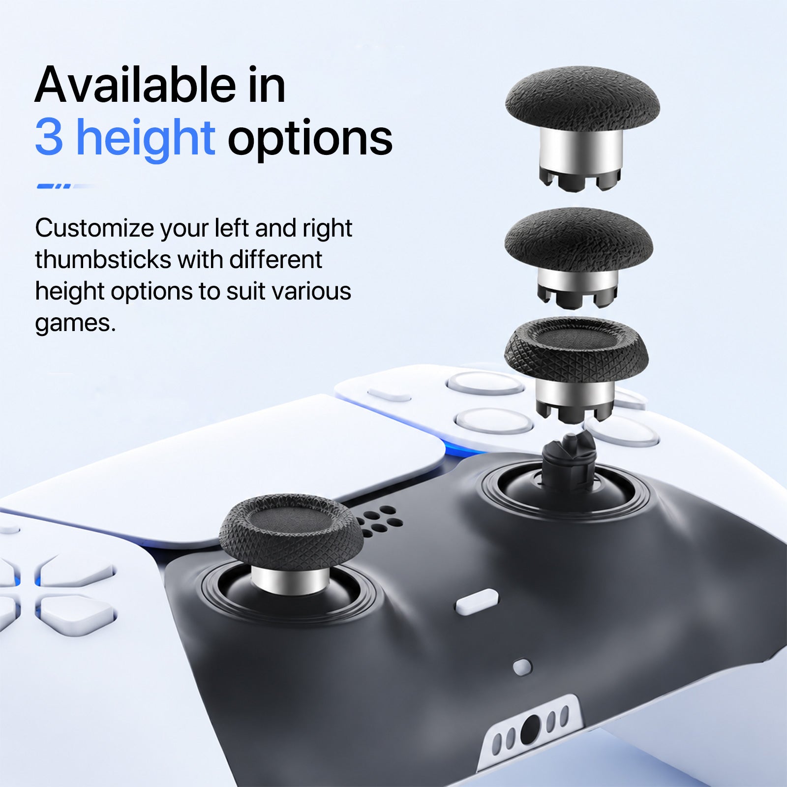 AKNES HallPi V6 TMR Joysticks with Cap Set for PS5/PS5 Edge/ PS4 - 2 S