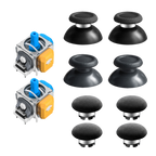 AKNES HallPi V6 TMR Joysticks with Cap Set for PS5/PS5 Edge/ PS4  - 2 Sticks + 8 Caps (AK205Pro)