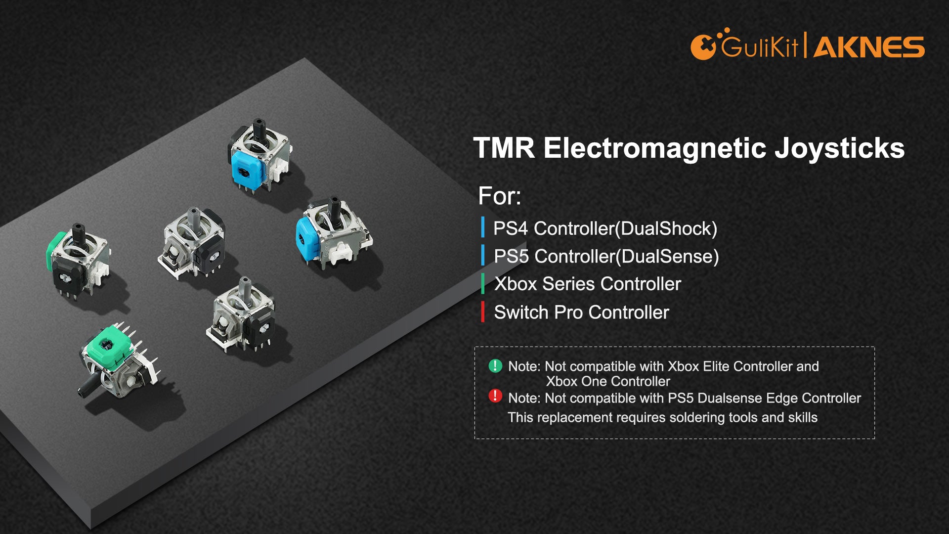 GuliKit TMR Joystick Module for DS5/DS4/Switch Pro/Xbox Series – AKNES
