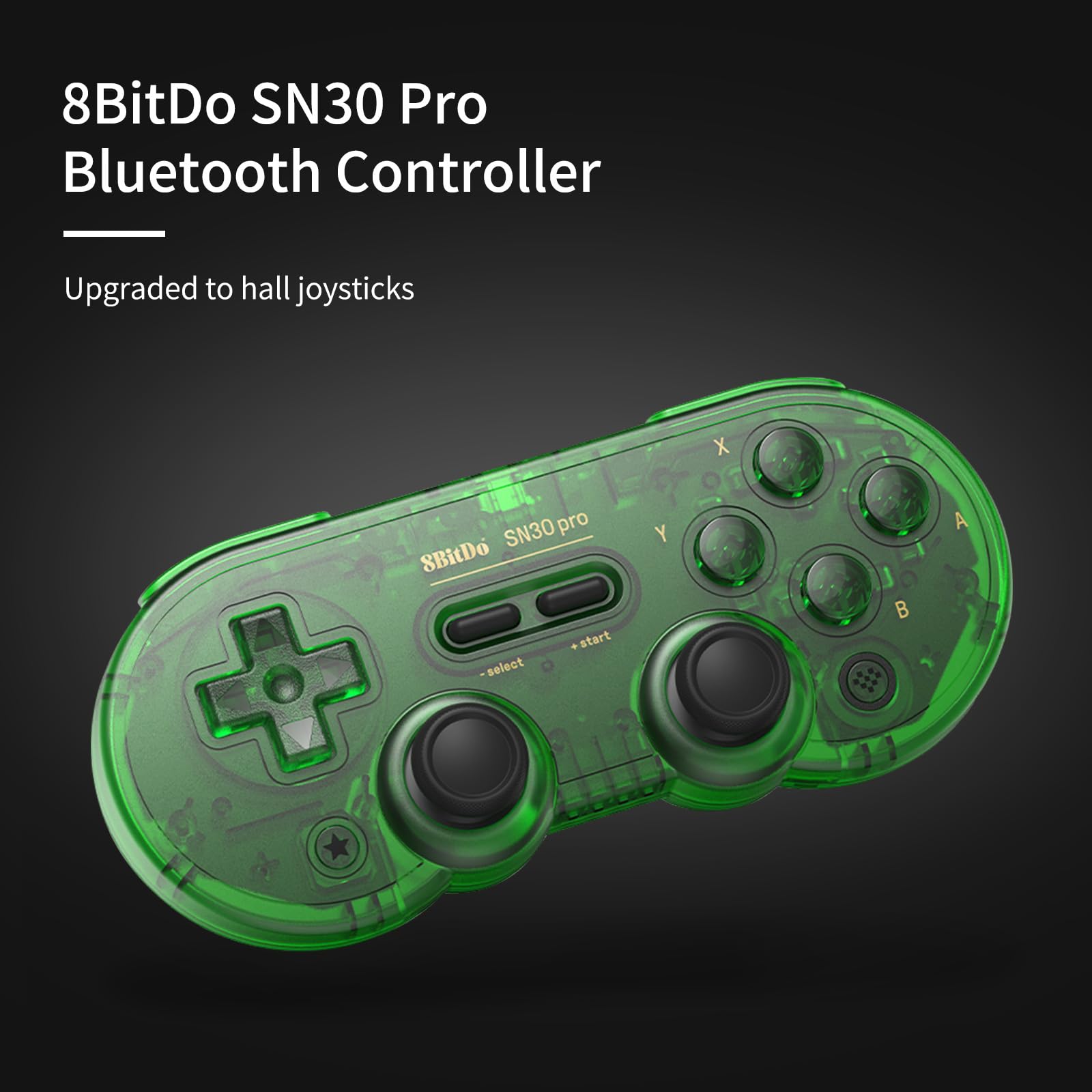 8BitDo SN30 Pro Bluetooth Gamepad - Hall Effect Joystick (80GQ)