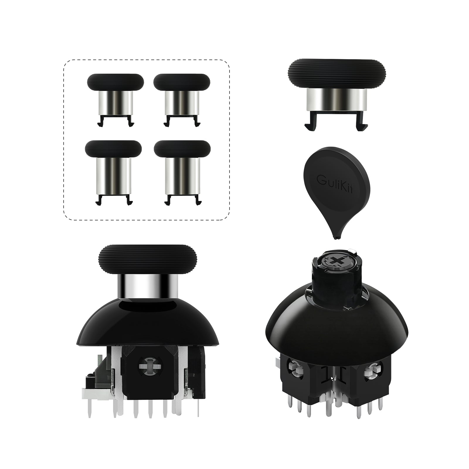 GuliKit 720° Adjustable Tension TMR Magnetic Joystick Replacement