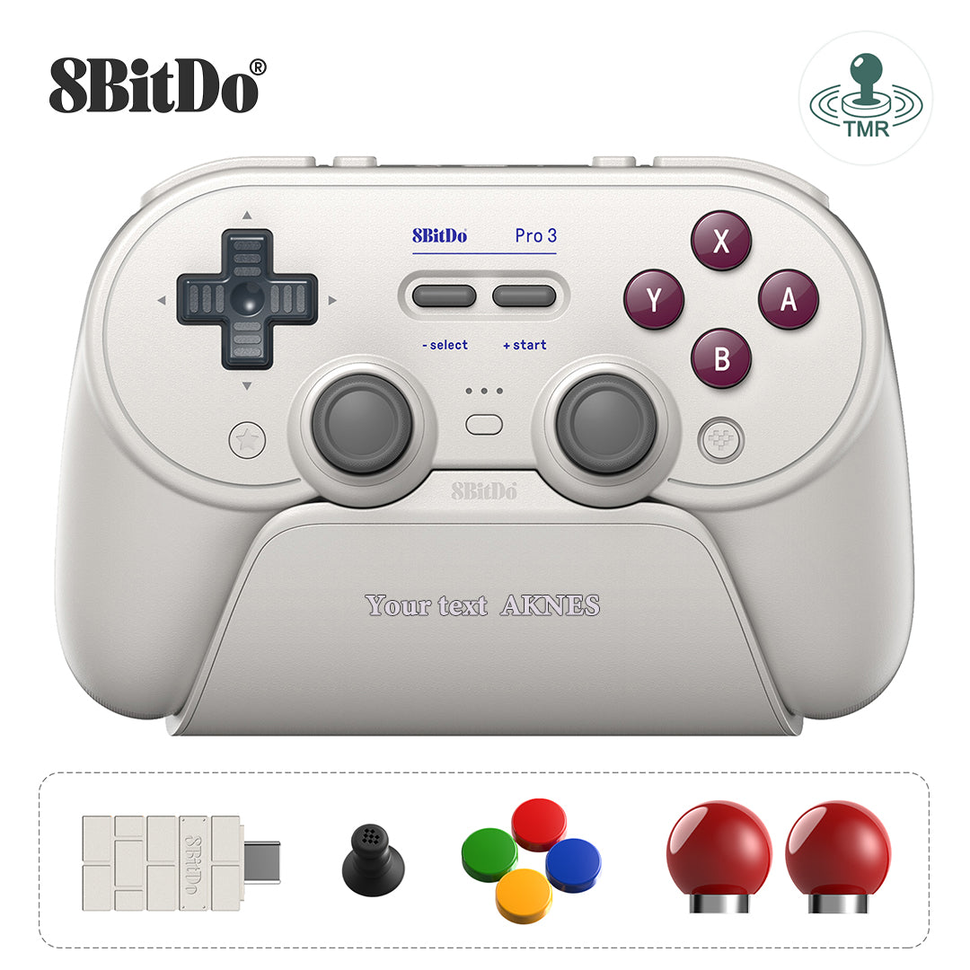 8BitDo Pro 3 Bluetooth Gamepad (80GQ) with Custom Laser Engraving