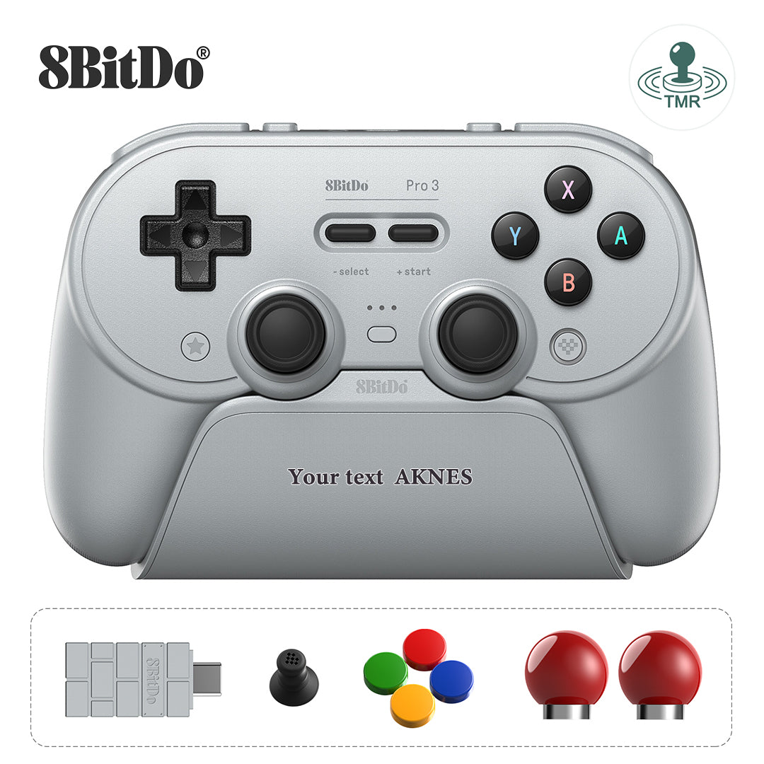 8BitDo Pro 3 Bluetooth Gamepad (80GQ) with Custom Laser Engraving