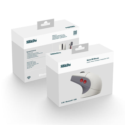 8BitDo Retro R8 Mouse with Charging Dock
