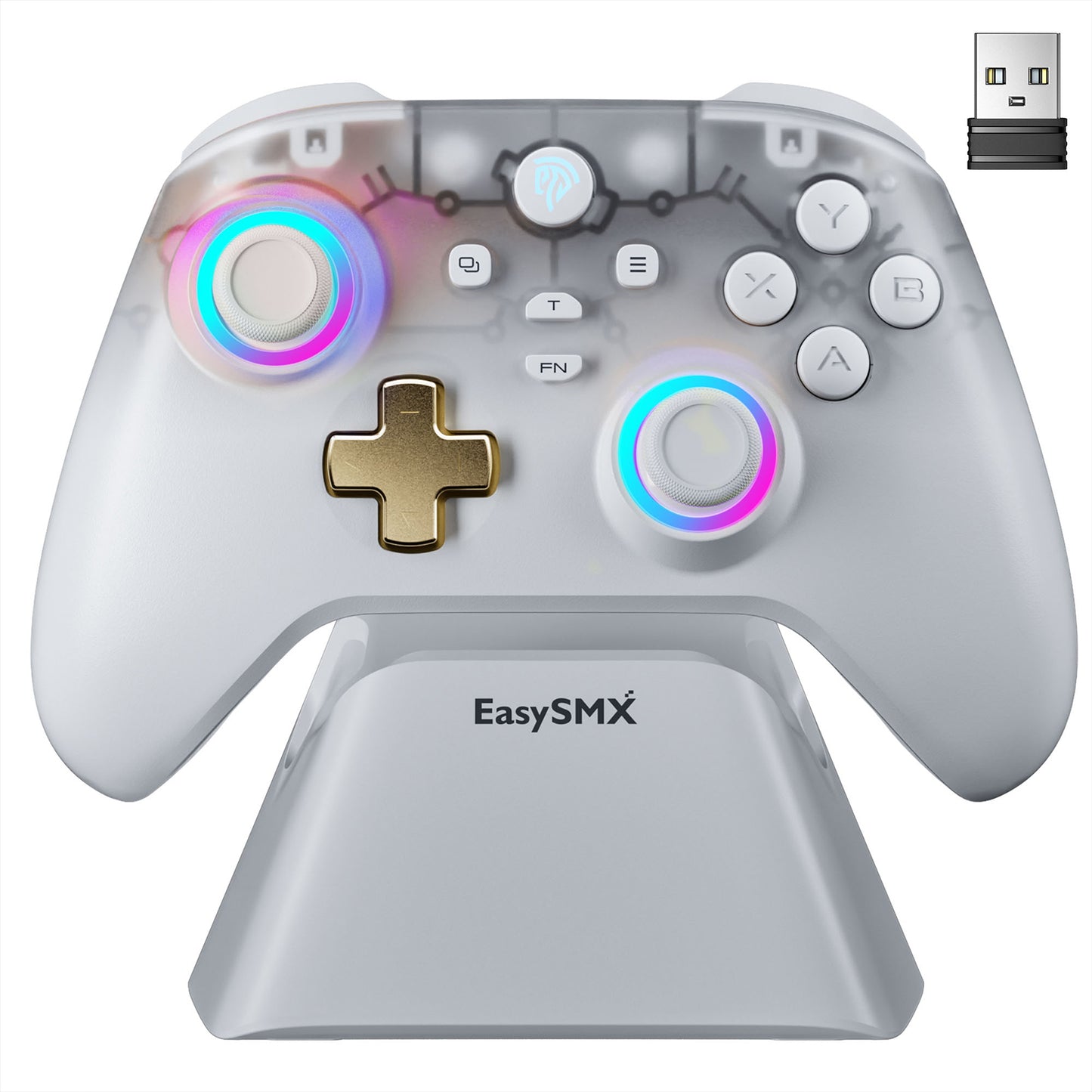 EasySMX D05 Wireless Gaming Controller with Charging Dock
