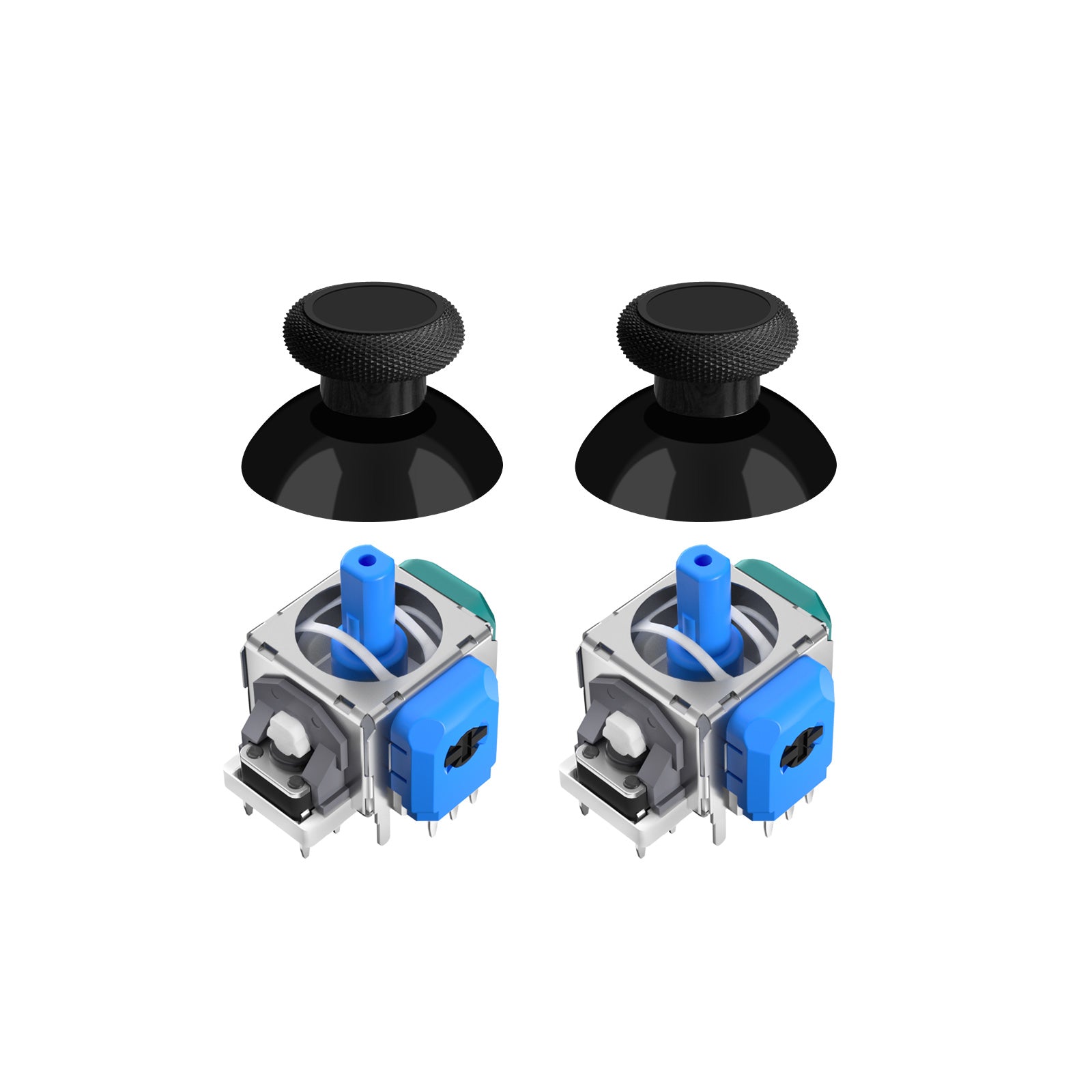 AKNES HallPi V6 TMR Joystick Replacement for DS5/DS4/Switch Pro/Xbox Series - 1 Pair (AK202-AK205)