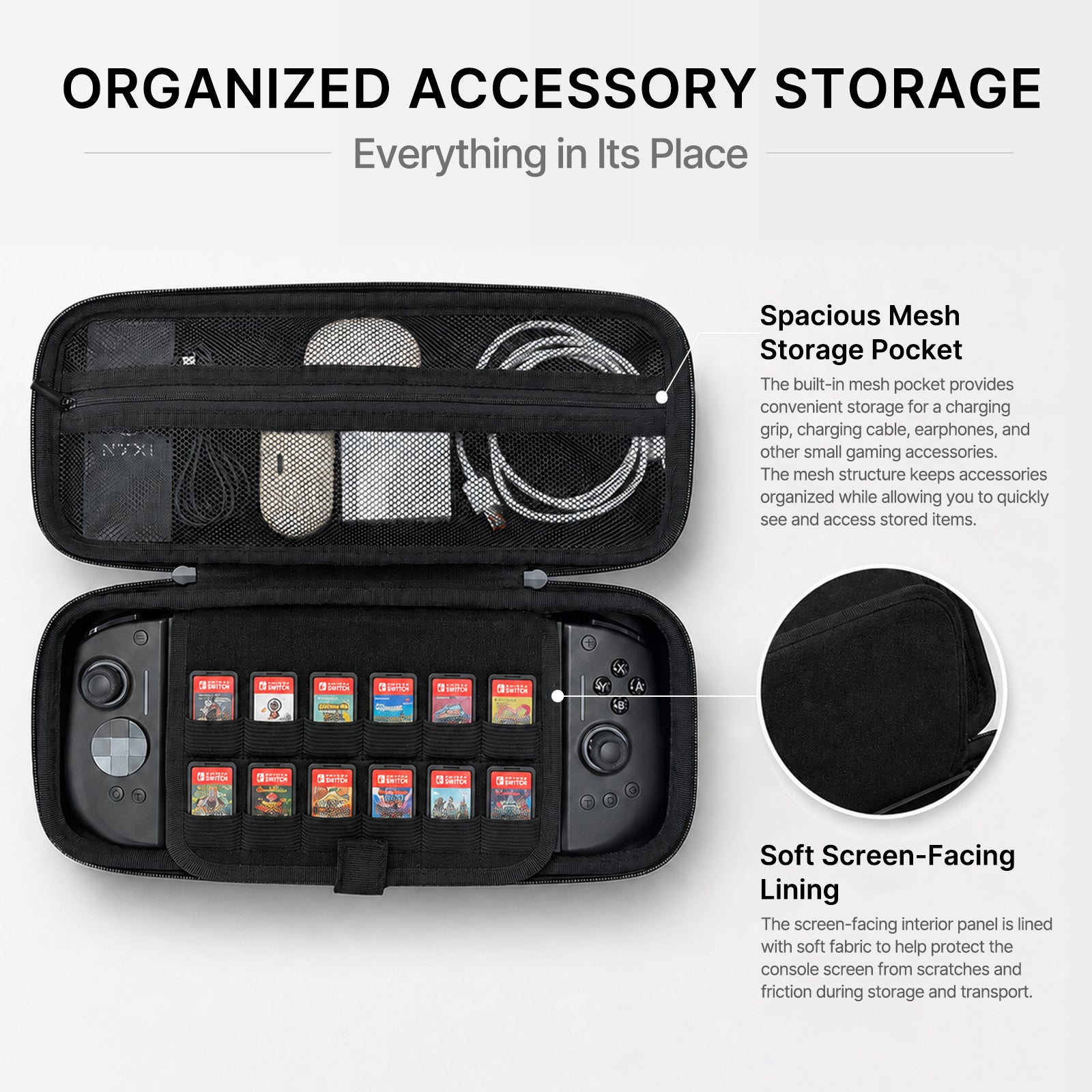 YOOPEO Carrying Case for Nintendo Switch 2 Joy-Con 2, MOBAPAD M12
