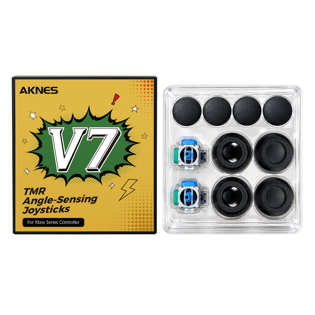 AKNES HallPi V7 TMR Angle-Sensing Joysticks (AK208/AK209)