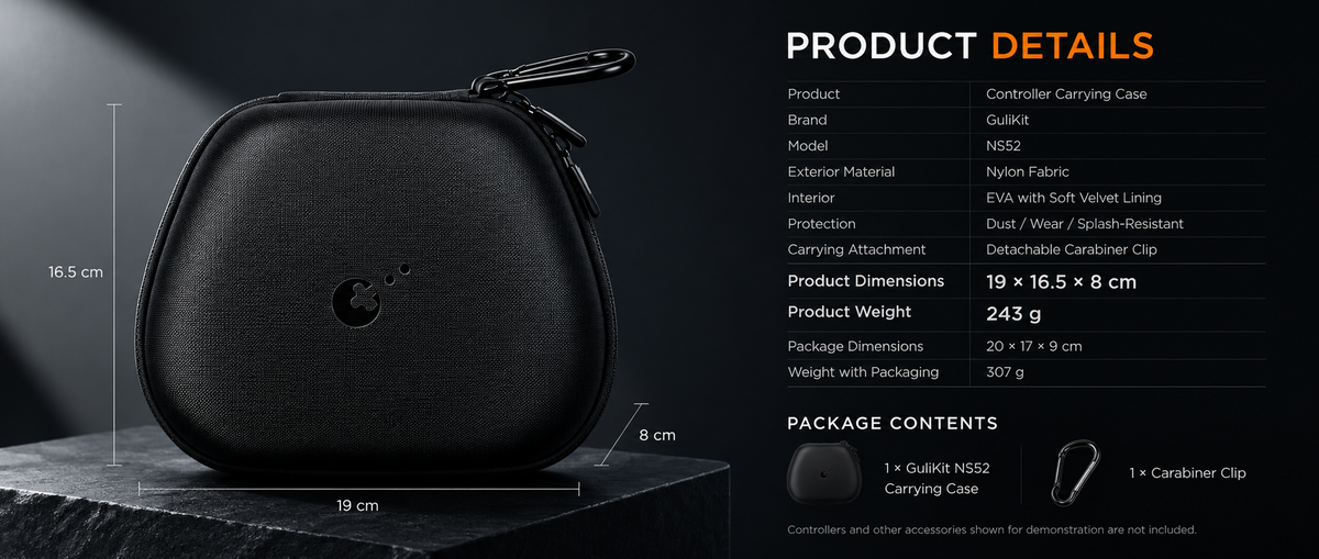 GuliKit KK3 Series/ ES Series / Xbox Controller Carrying Case (NS52)