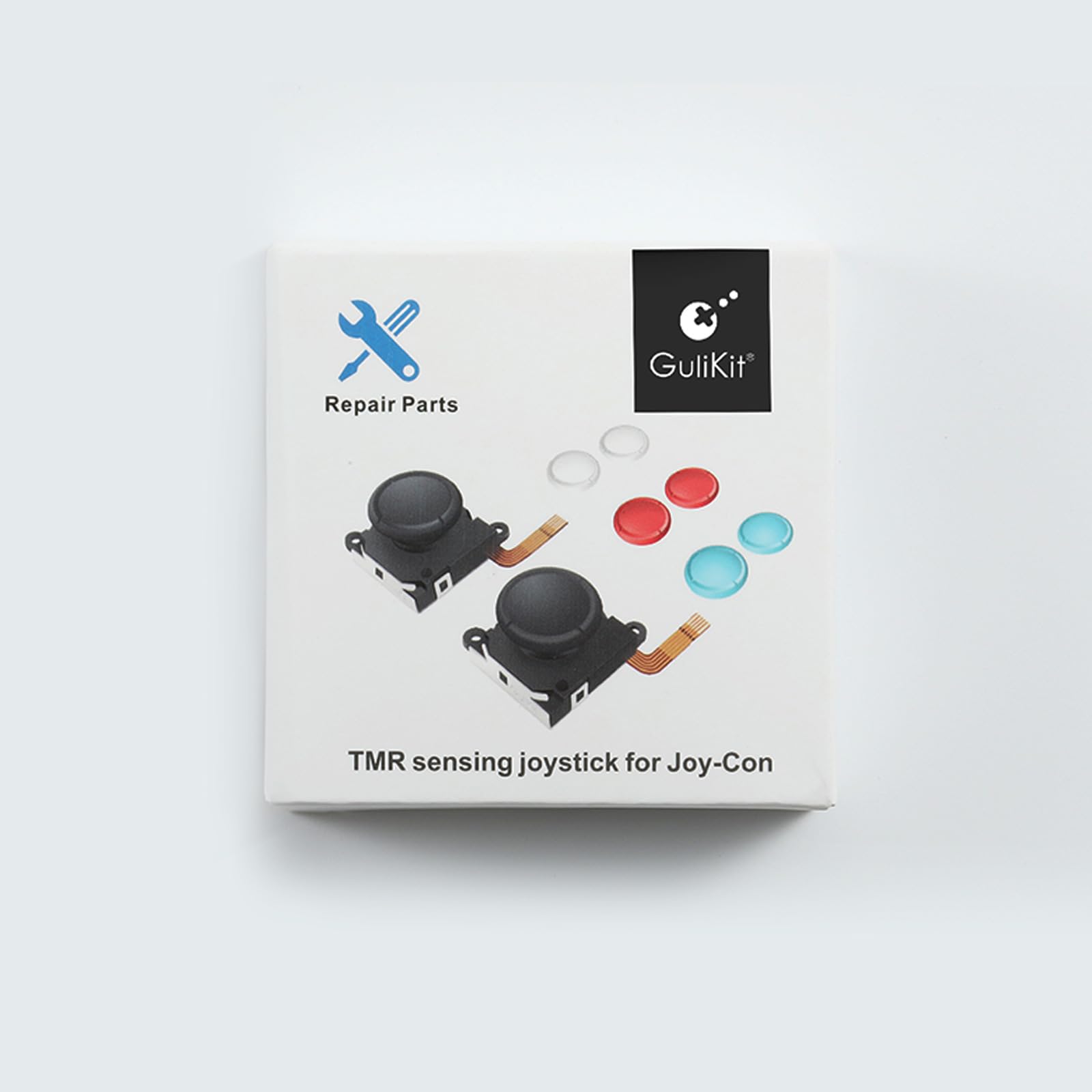 GuliKit TMR Joystick for Switch LCD, Switch OLED/Lite JoyCon with Tools (NS40T) - 1 Pair