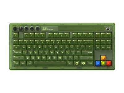Retro 87 Mechanical Keyboard - Xbox