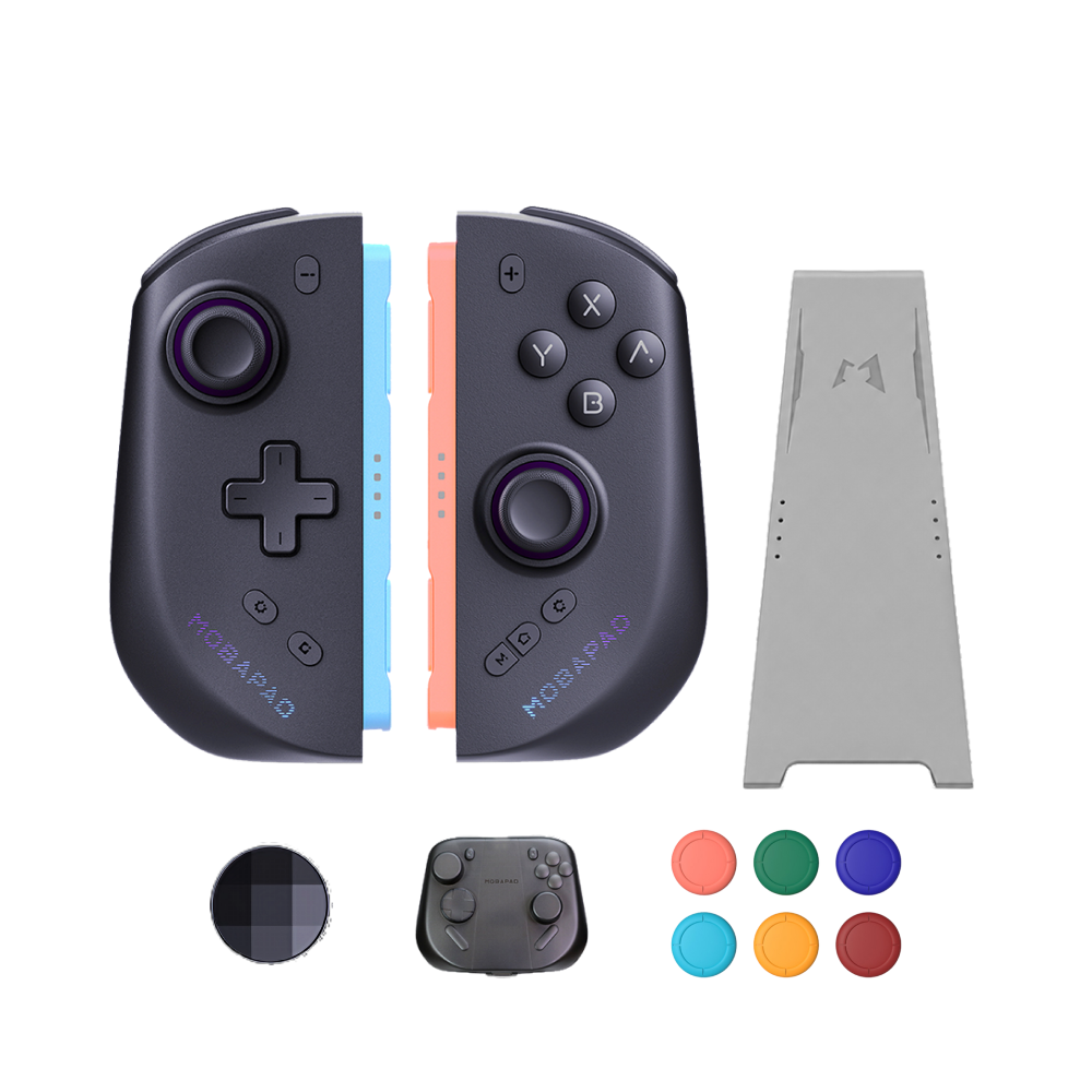 MOBAPAD M12 HD/M12S 3rd-party Switch 2 Joy-con with 6 Thumbstick Covers