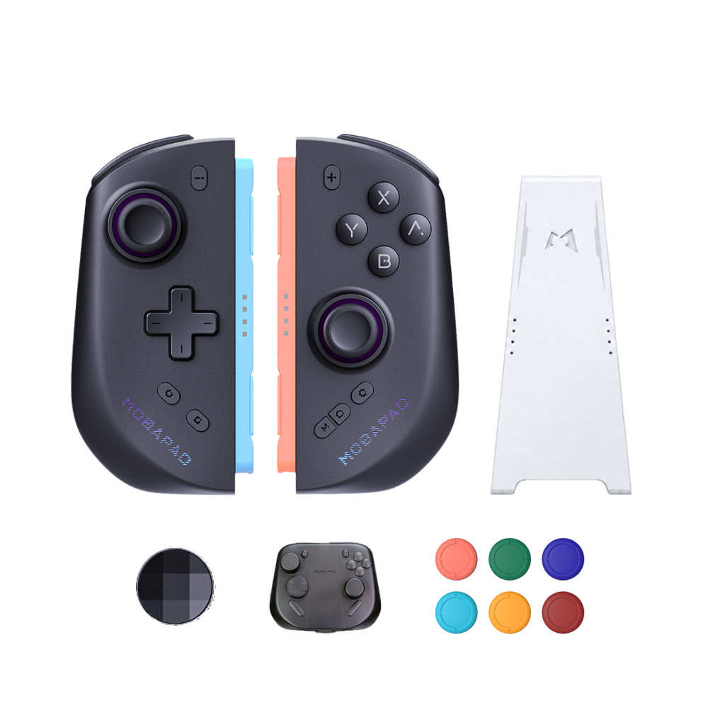MOBAPAD M12 HD/M12S 3rd-party Switch 2 Joy-con with 6 Thumbstick Covers
