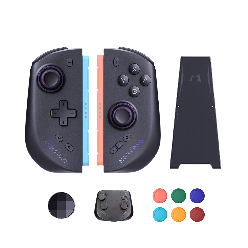 MOBAPAD M12 HD/M12S 3rd-party Switch 2 Joy-con with 6 Thumbstick Covers