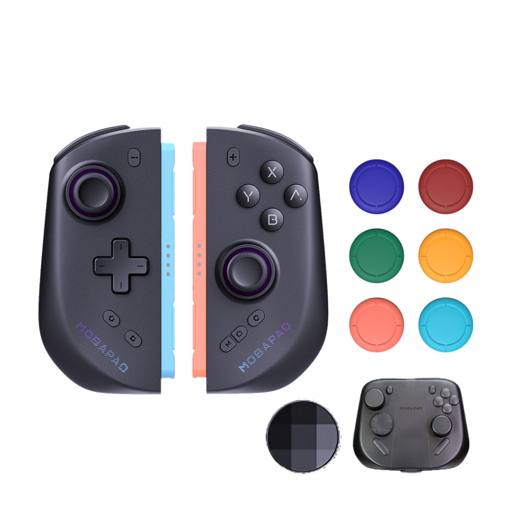 MOBAPAD M12 HD/M12S 3rd-party Switch 2 Joy-con with 6 Thumbstick Covers