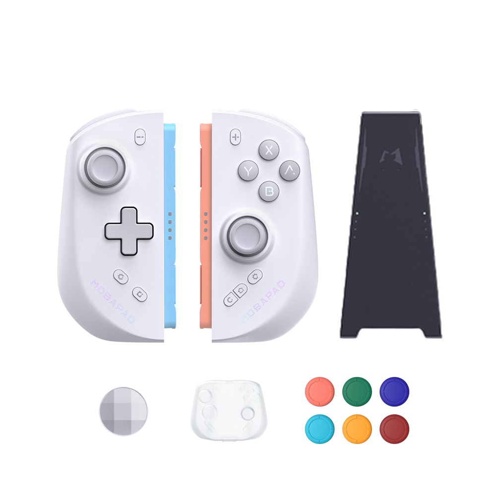 MOBAPAD M12 HD/M12S 3rd-party Switch 2 Joy-con with 6 Thumbstick Covers