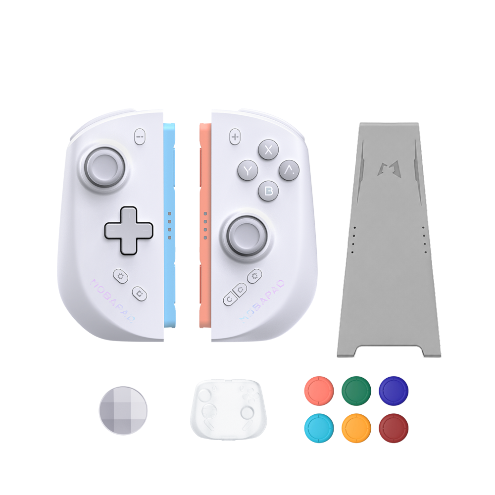 MOBAPAD M12 HD/M12S 3rd-party Switch 2 Joy-con with 6 Thumbstick Covers