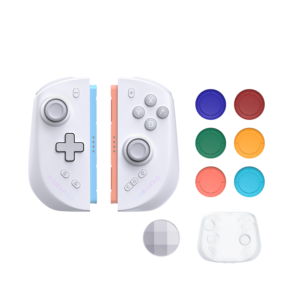 MOBAPAD M12 HD/M12S 3rd-party Switch 2 Joy-con with 6 Thumbstick Covers