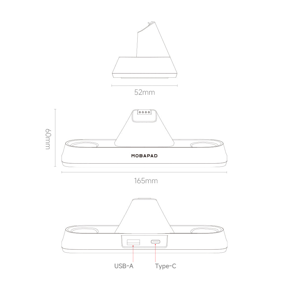 Mobapad MA20 Charging Dock for Chitu 2 HD Switch2 Controller