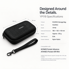 YOOPEO Protective Carrying Case for KONKR Pocket Advance & AYANEO Pocket AIR Mini (YP119)